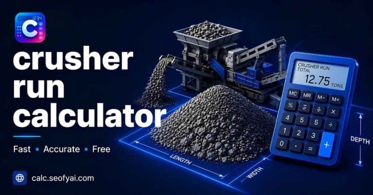 crusher run calculator