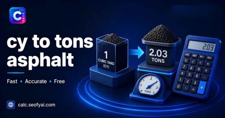 cy to tons asphalt