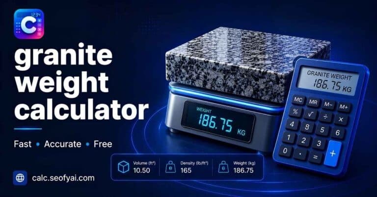 granite weight calculator