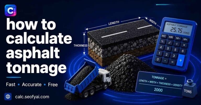 how to calculate asphalt tonnage